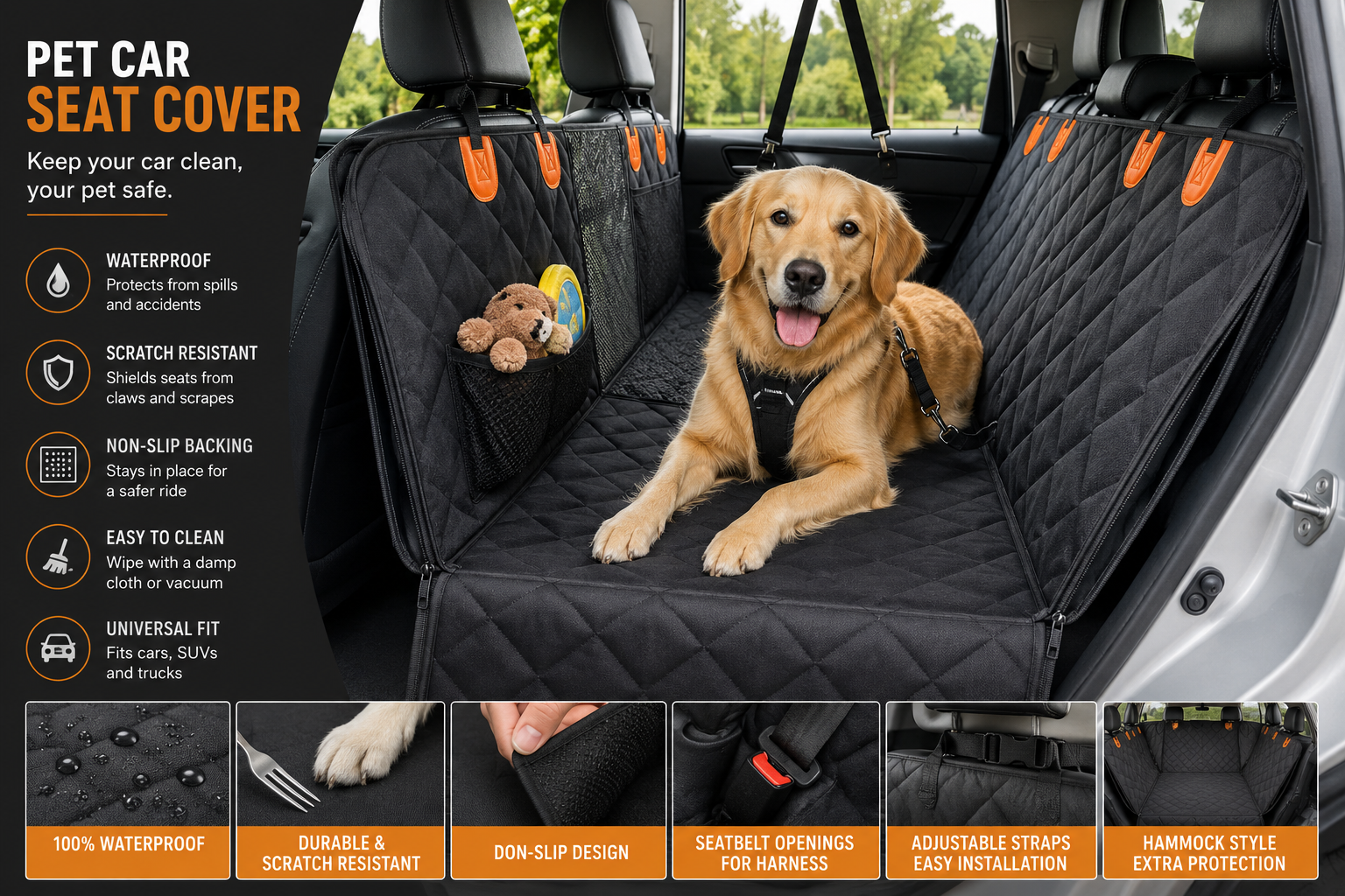 Pet car seat covers